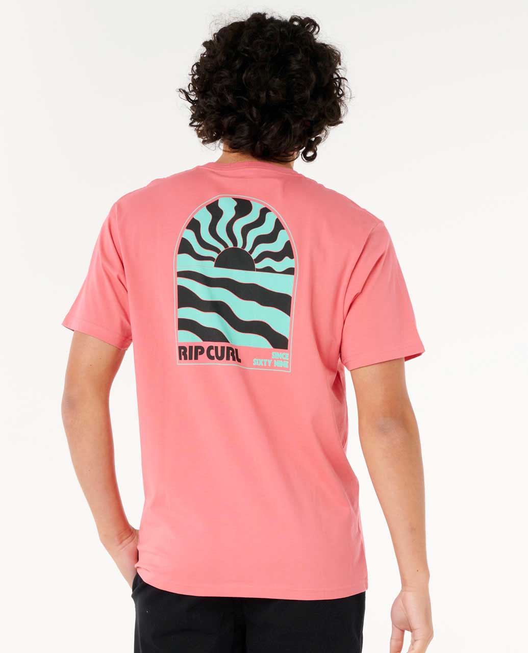 Rip Curl Surf Revival Sunsets Tee - Watermelon - Sun Diego Boardshop