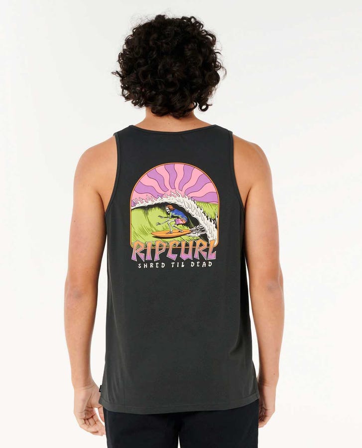 Rip Curl Shred Till Tank - 8264 Washed Black - Sun Diego Boardshop