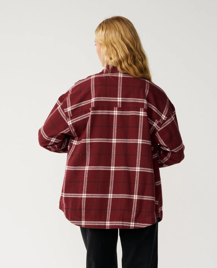 Rip Curl Women's Venture Flannel Shirt - Dark Plum