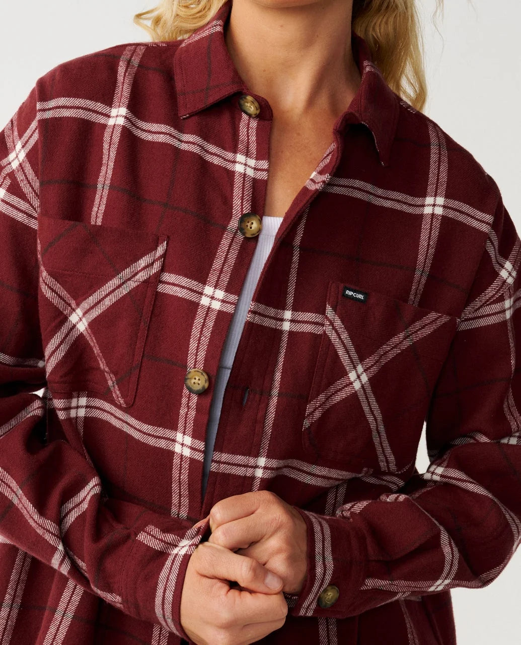 Rip Curl Women's Venture Flannel Shirt - Dark Plum