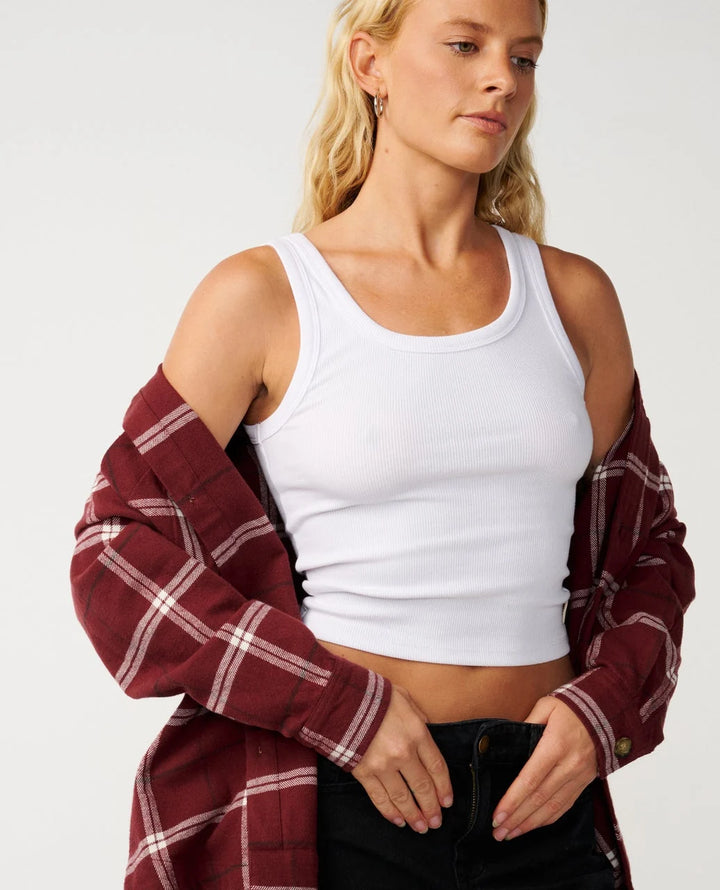 Rip Curl Women's Venture Flannel Shirt - Dark Plum