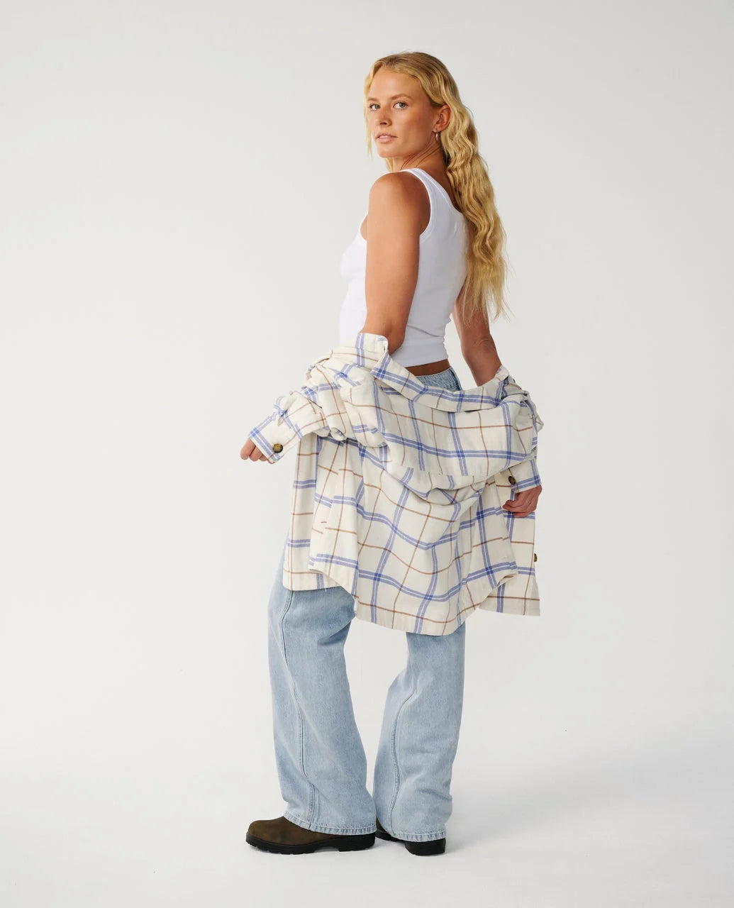 Rip Curl Women's Venture Flannel Shirt - Bone - Sun Diego Boardshop