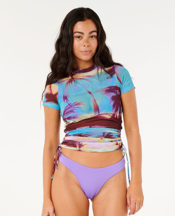 Rip Curl Hidden Isles Mesh Swim Tee - Blue 0070 - Sun Diego Boardshop