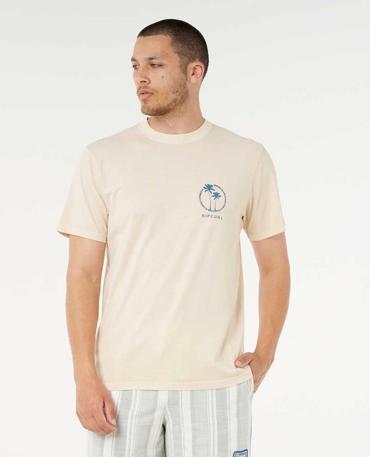 Rip Curl Mod Cali Two Palms Tee - Vintage White