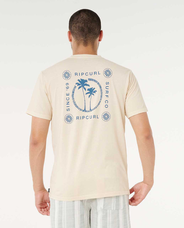Rip Curl Mod Cali Two Palms Tee - Vintage White