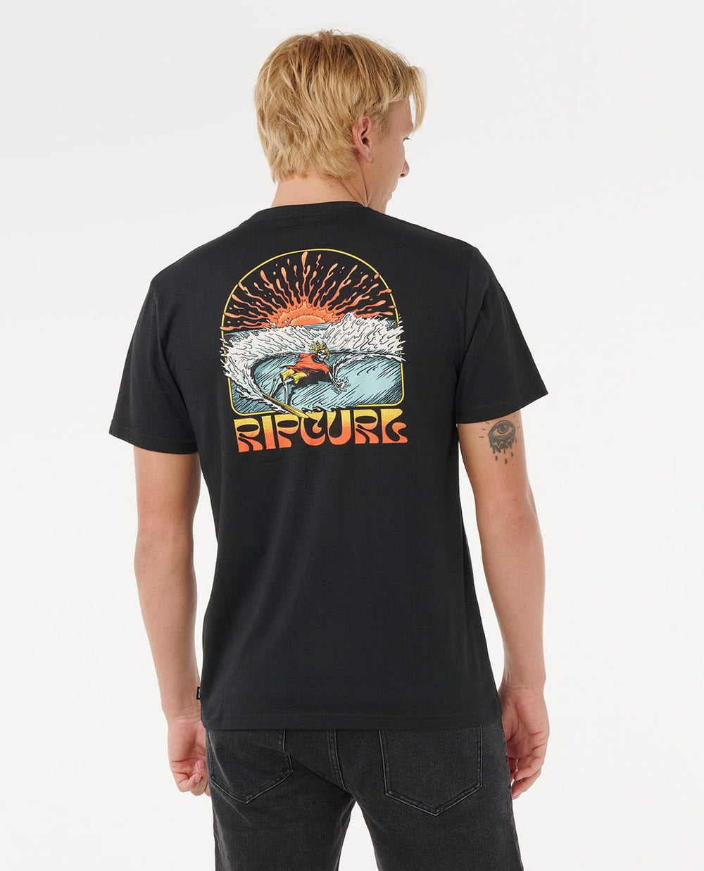 Rip Curl Grateful Shred Standard Tee - Black - Sun Diego Boardshop
