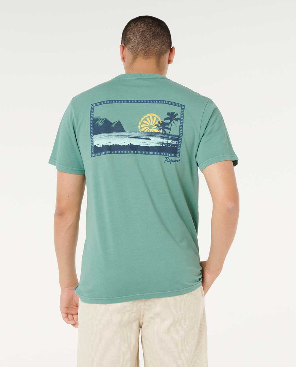 Rip Curl Mod Cali Sunset Tee - Blue Slate - Sun Diego Boardshop