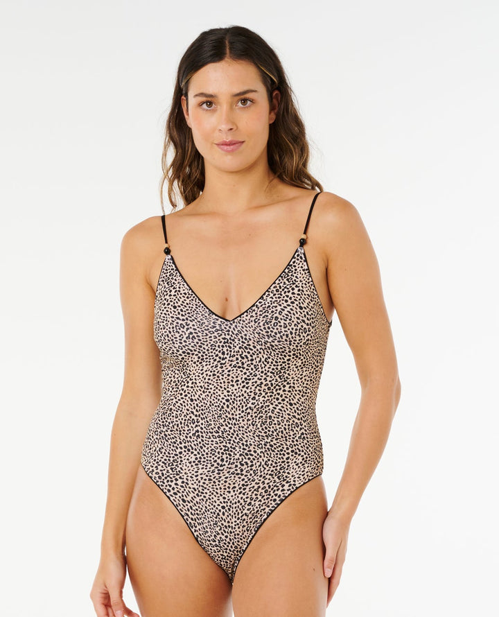 Rip Curl Coastal Instinct Cheeky One Piece Swimsuit - Black 0090 - Sun Diego Boardshop