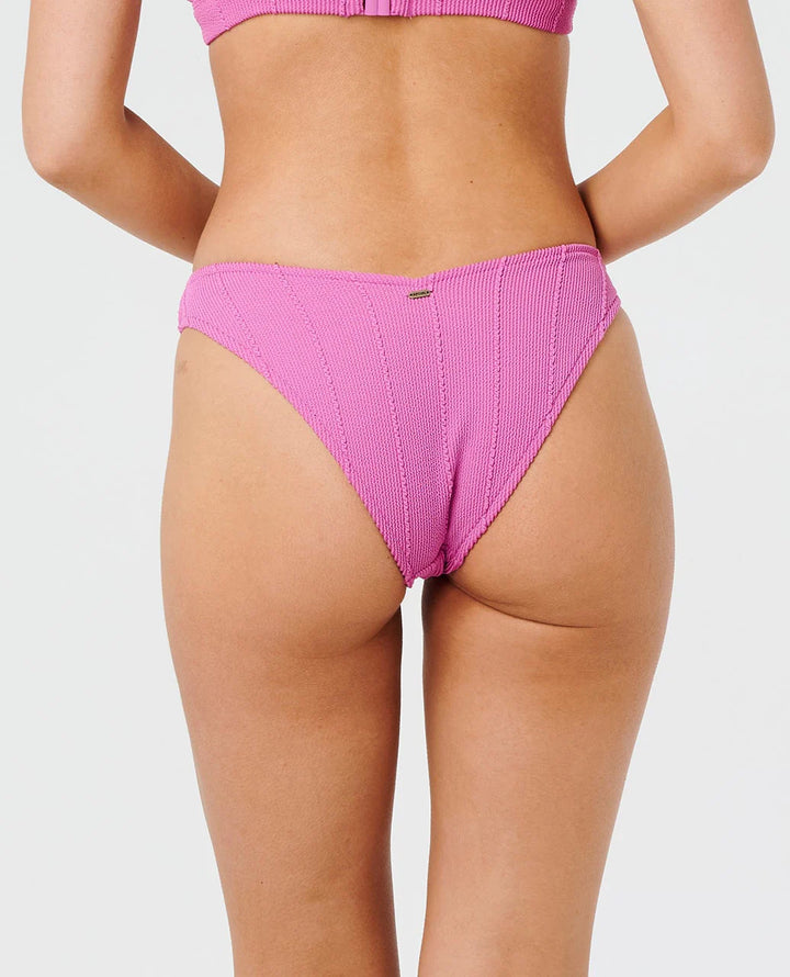 Rip Curl Women's Vibe Surf High Cheeky Coverage Bikini Bottom - Purple Pink - Sun Diego Boardshop