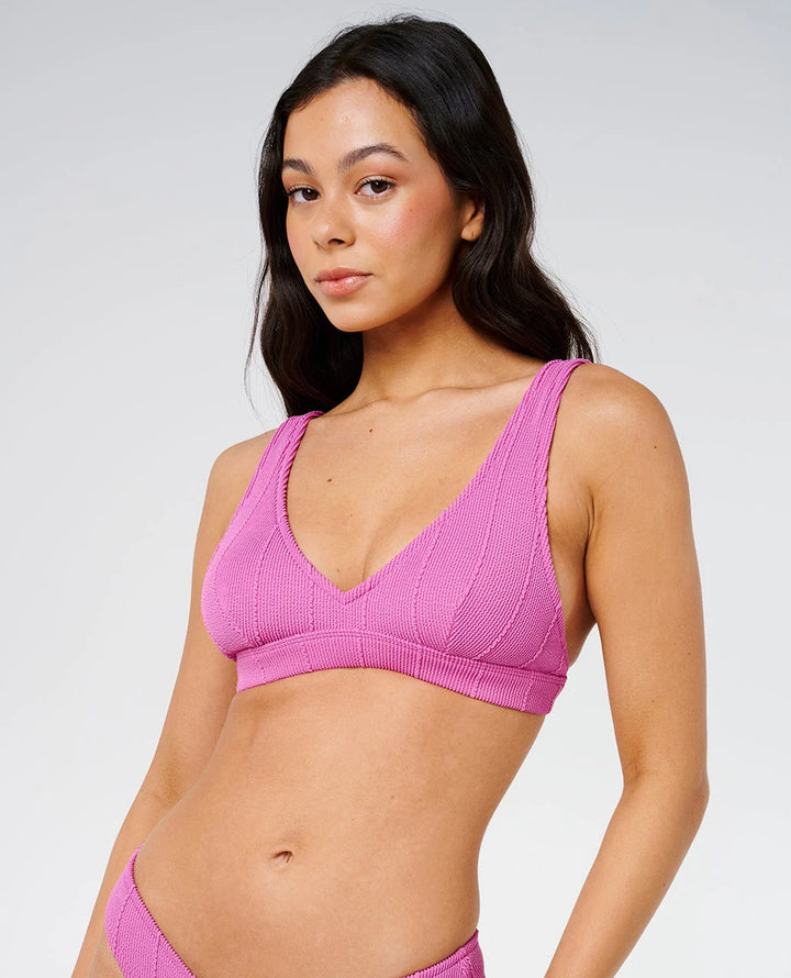 Rip Curl Women's Vibe Surf High Cheeky Coverage Bikini Bottom - Purple Pink - Sun Diego Boardshop