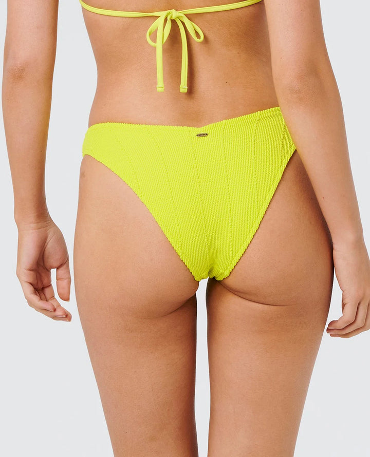 Rip Curl Women's Vibe Surf High Cheeky Coverage Bikini Bottom - Lime - Sun Diego Boardshop