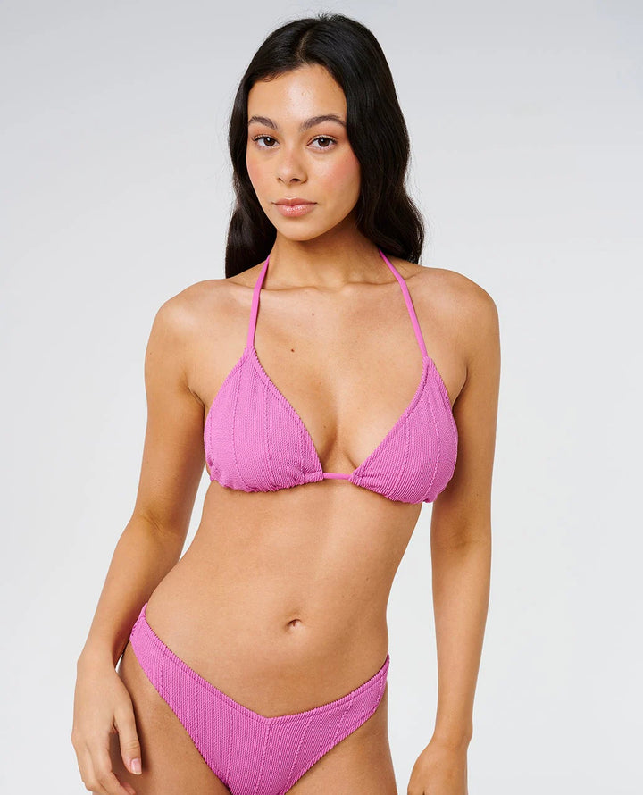 Rip Curl Women's Vibe Surf Multi Fit Triangle Bikini Top - Purple Pink - Sun Diego Boardshop