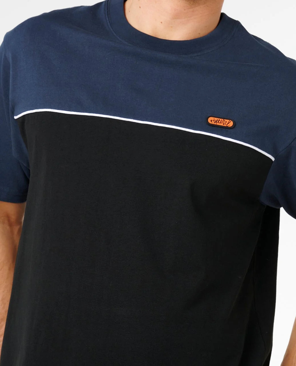 Rip Curl Men's Halfa Panel Beater Tee - Black/Navy - Sun Diego Boardshop