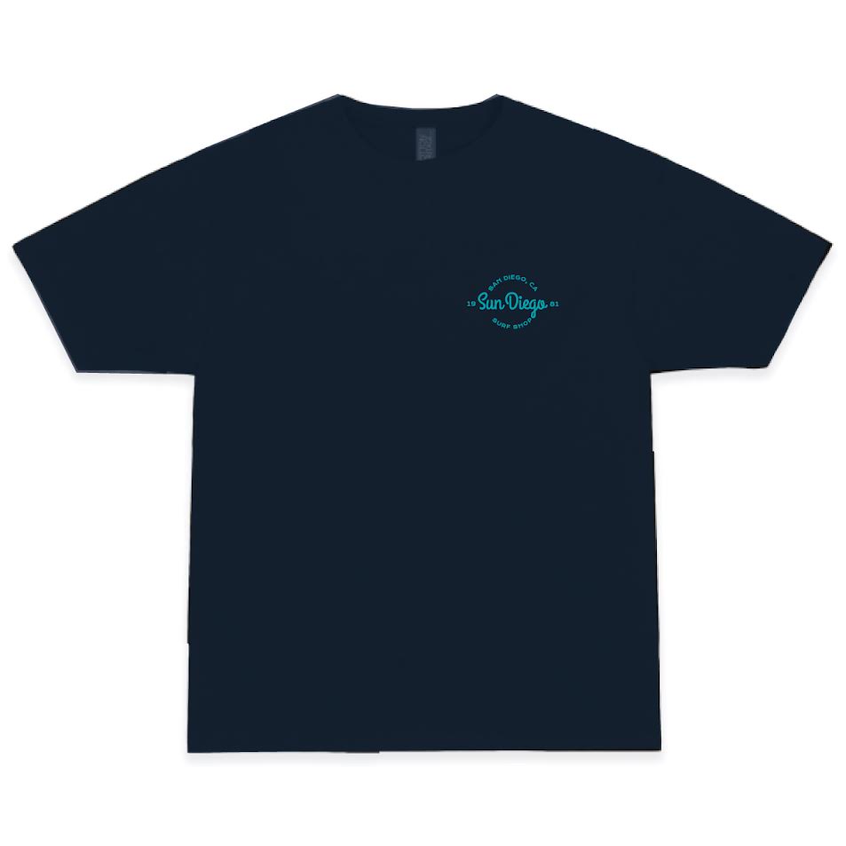 Sun Diego WellRounded Tee - WASHED NAVY - Sun Diego Boardshop