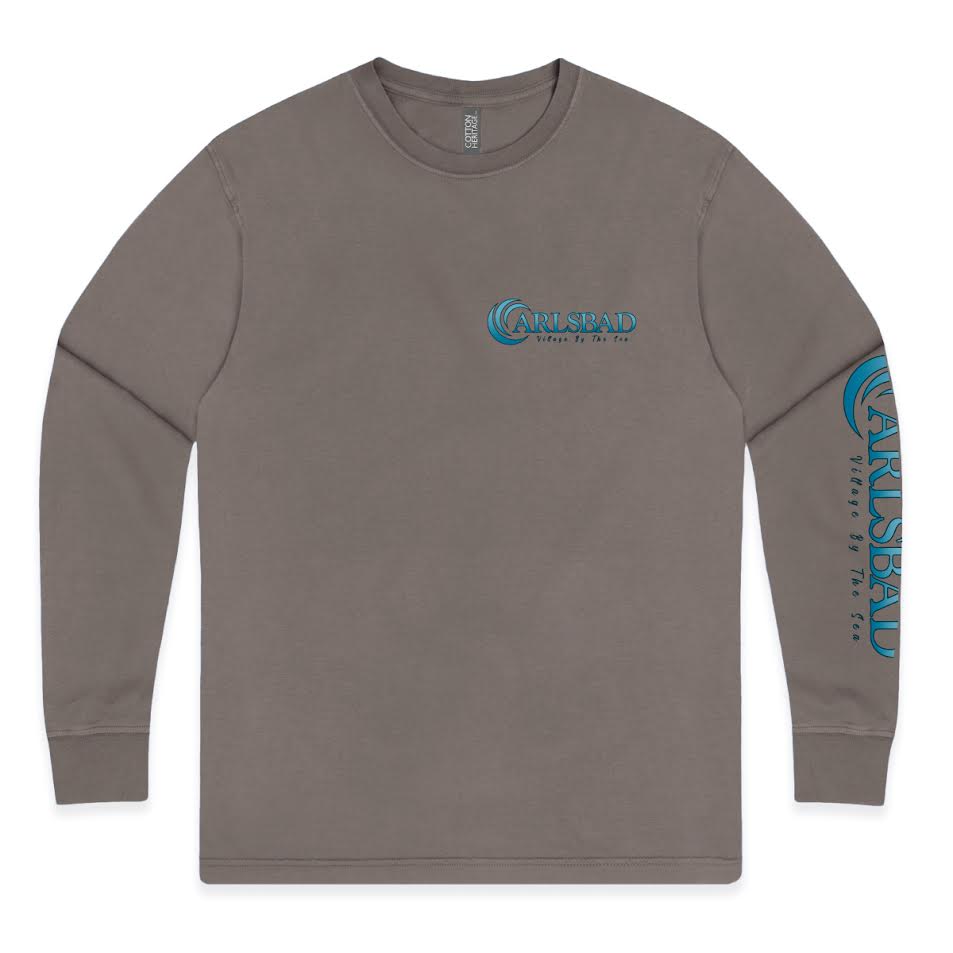 Sun Diego Carlsbad Village Long Sleeve Tee - CINDER - Sun Diego Boardshop