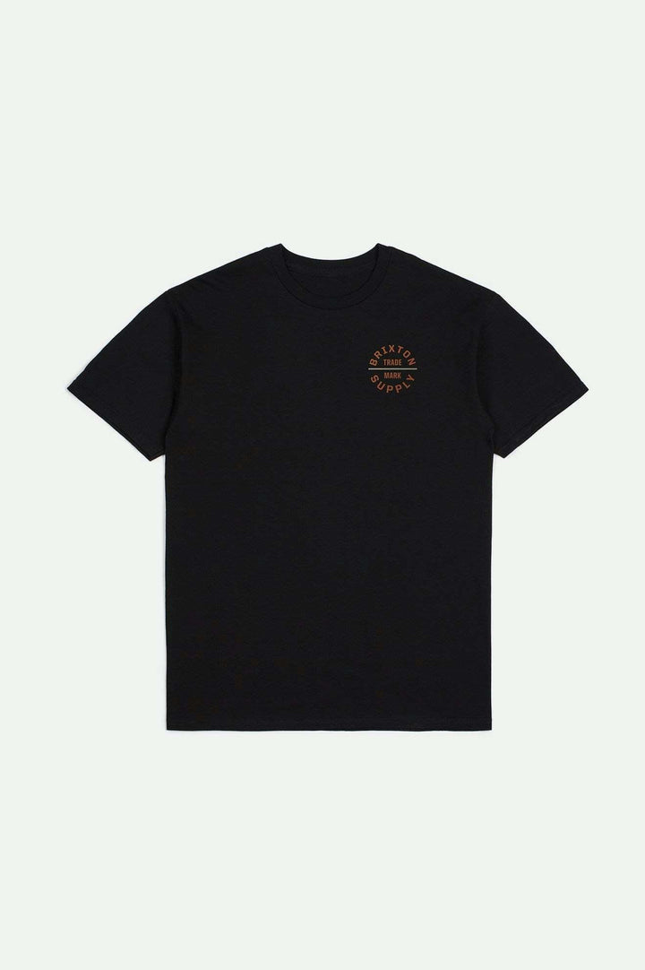 Brixton Oath V S/S Standard T-Shirt - BLACK/RUST/SAND - Sun Diego Boardshop