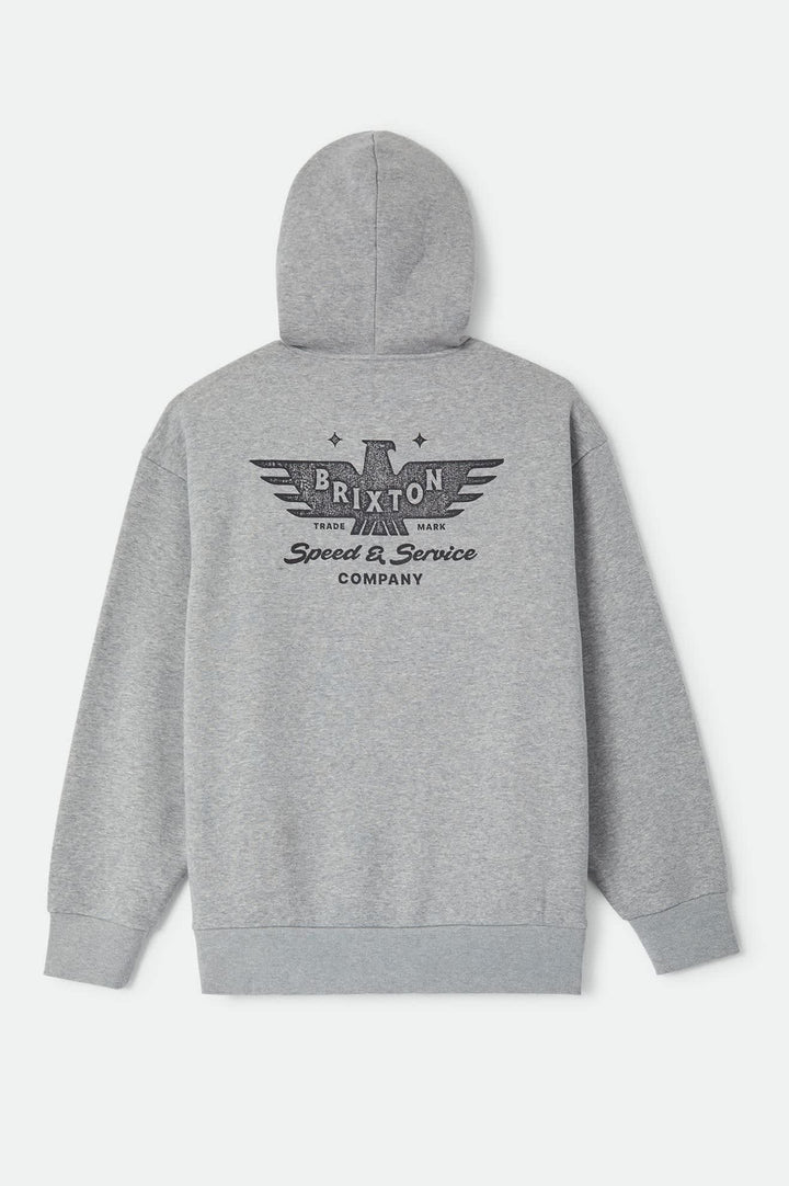 Brixton Men's Ewing Hood - Heather Grey - Sun Diego Boardshop
