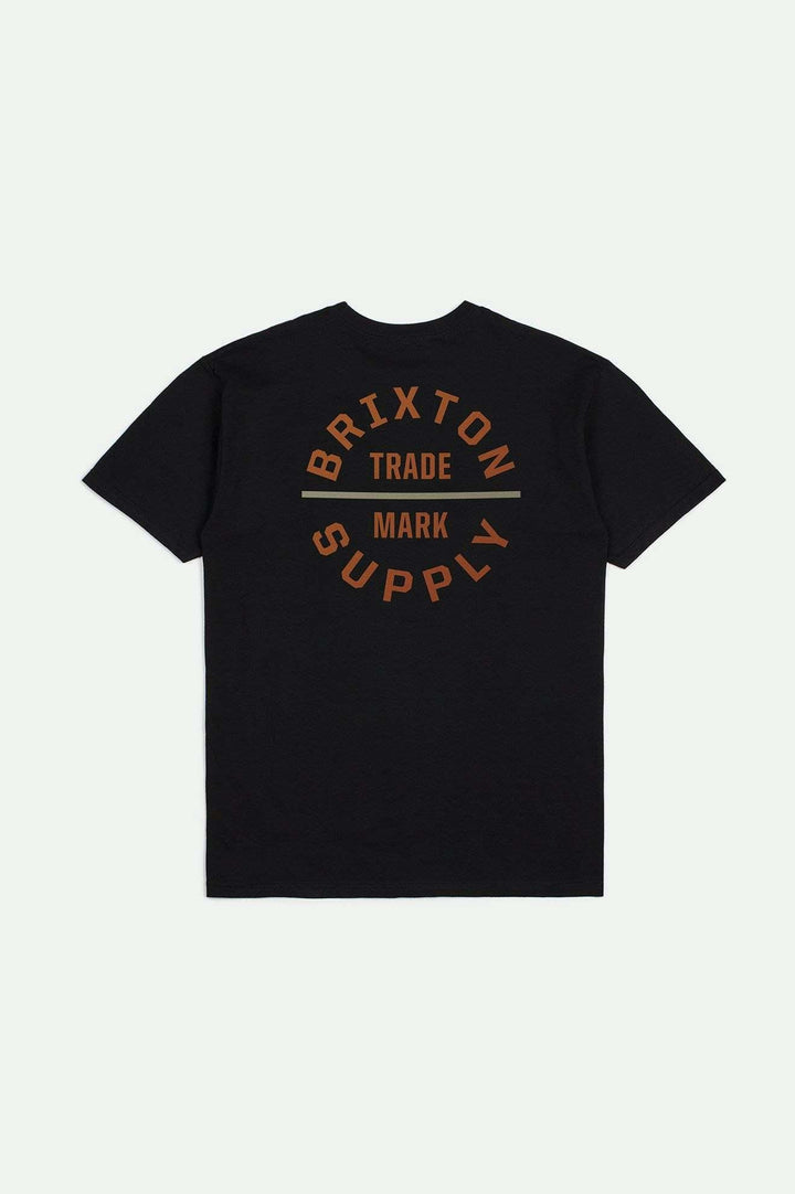 Brixton Oath V S/S Standard T-Shirt - BLACK/RUST/SAND - Sun Diego Boardshop