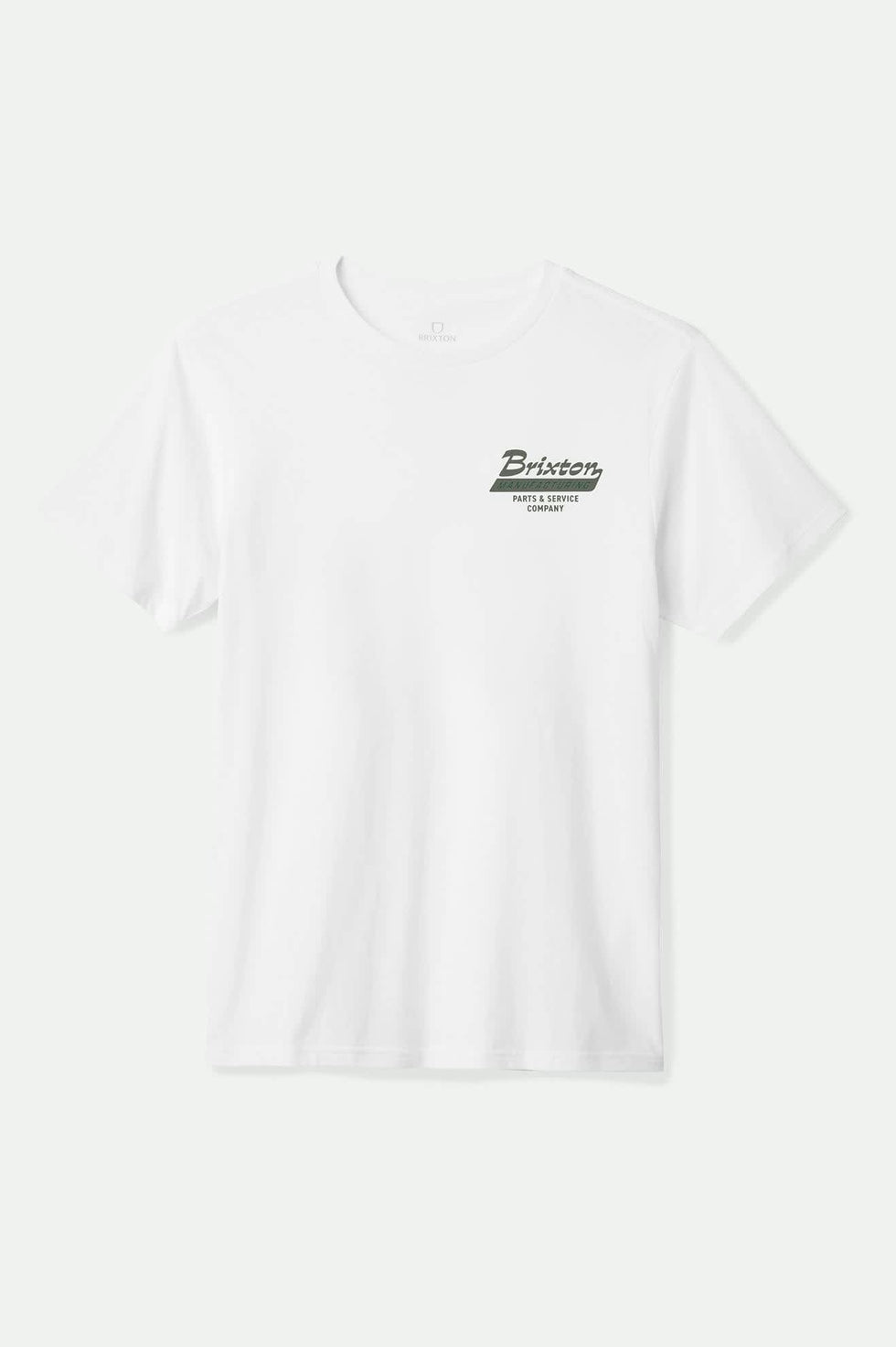 Brixton Township Tailored T-Shirt - White/Olive - Sun Diego Boardshop