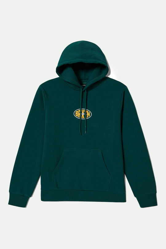 Brixton Largo Hoodie - Deep Emerald - Sun Diego Boardshop