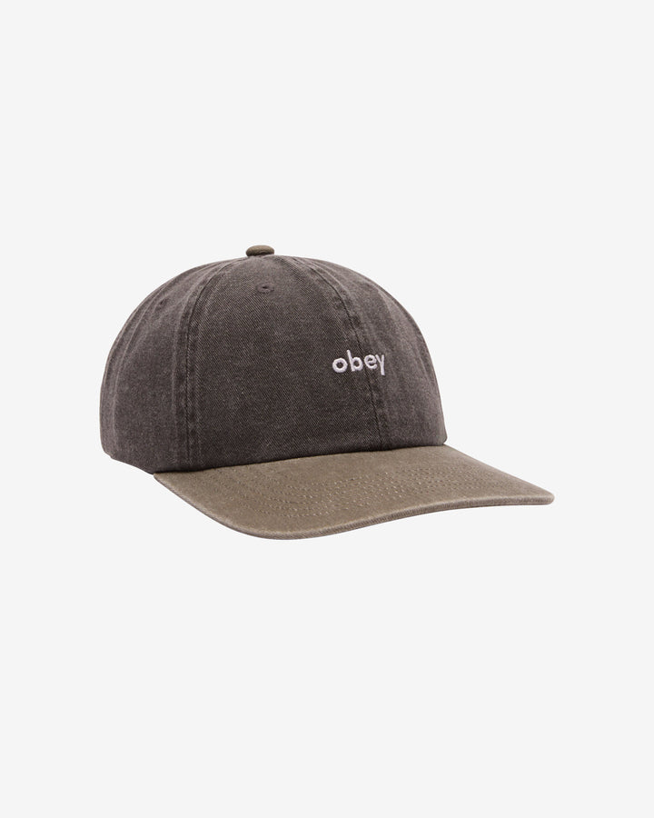 Obey PIGMENT II TONE LOWERCASE 6 PANEL - BLACK MULTI - Sun Diego Boardshop