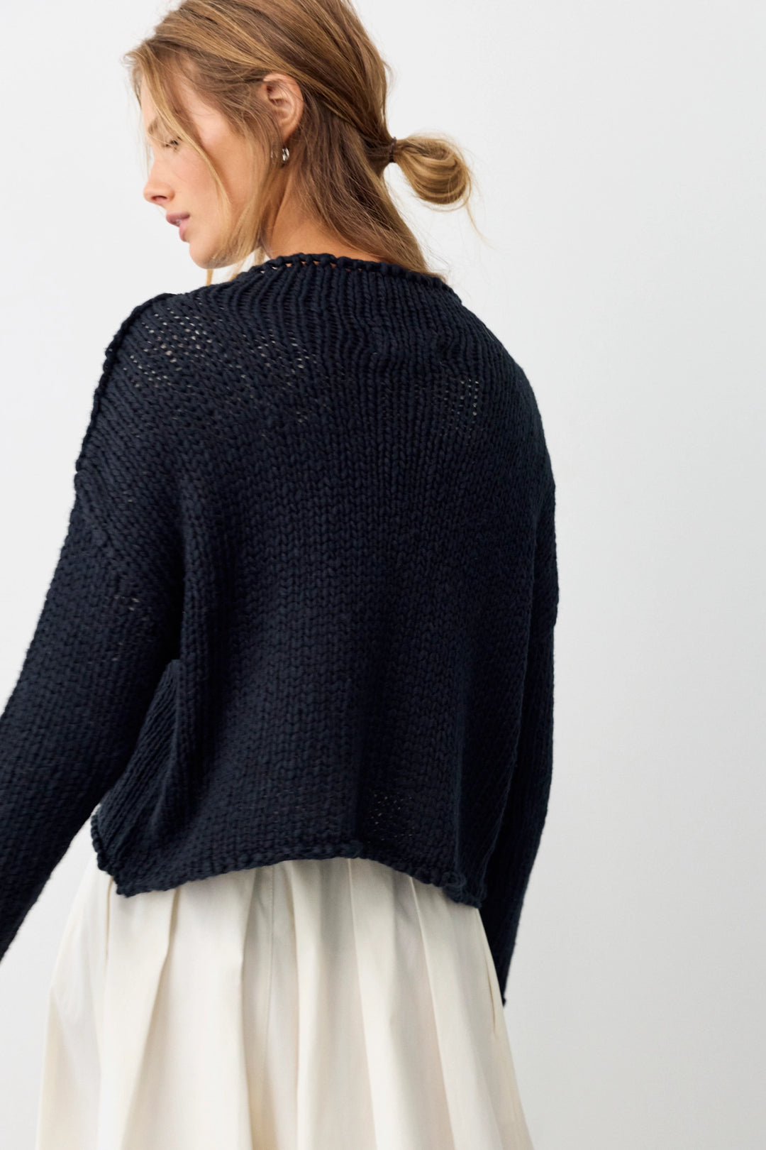 Free People Women's Opal Rollneck Knit Sweater - Black - Sun Diego Boardshop
