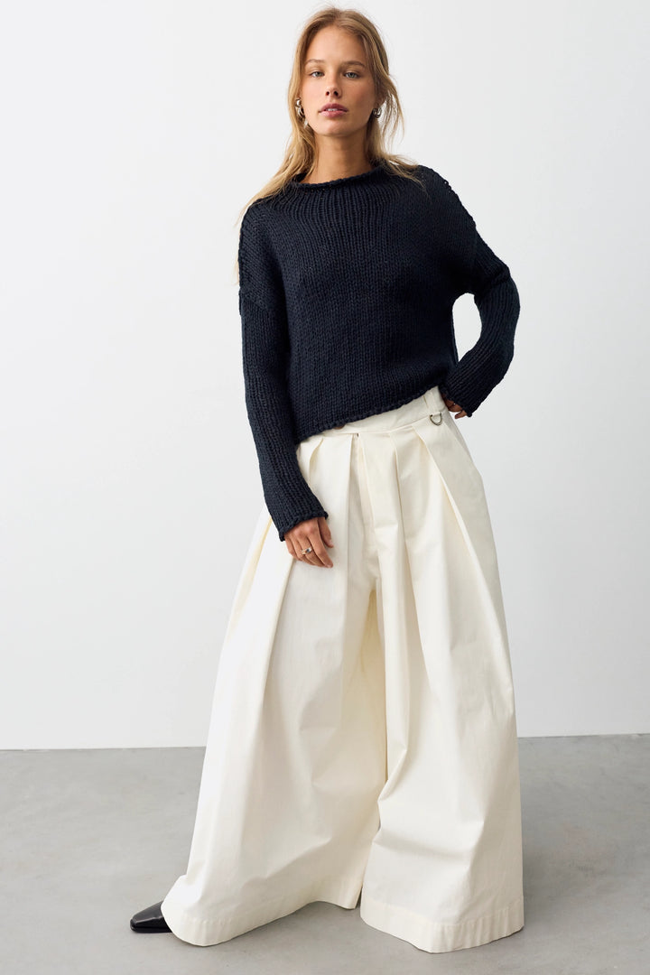 Free People Women's Opal Rollneck Knit Sweater - Black - Sun Diego Boardshop