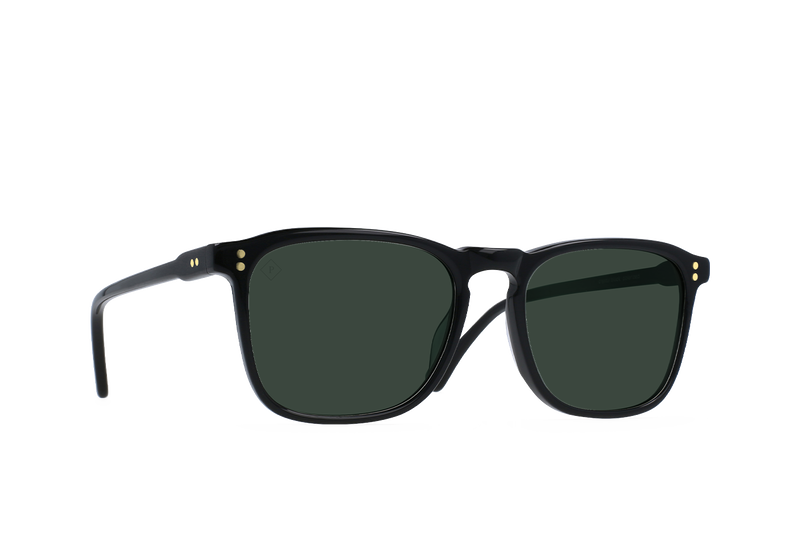 RAEN Wiley Sunglasses - RECYCLED BLACK/GREEN POLAR - Sun Diego Boardshop