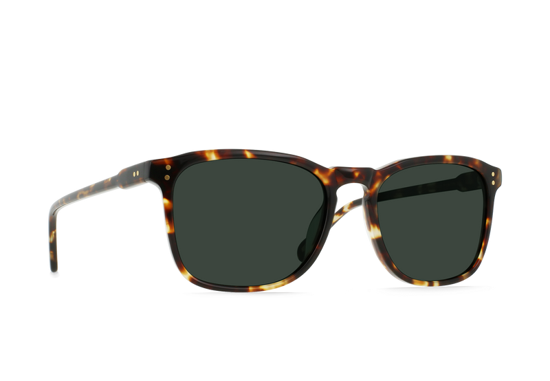 RAEN Wiley Sunglasses - BRINDLE TORT/GREEN POLAR - Sun Diego Boardshop