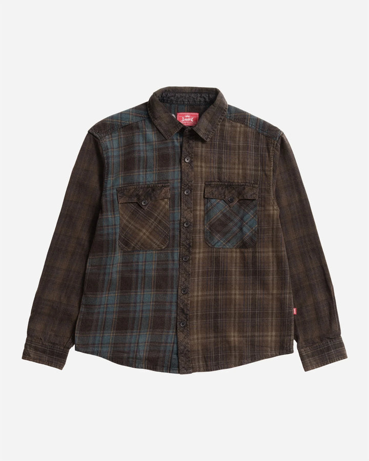 Lost Men's Mayhem Mix Flannel Black - Black - Sun Diego Boardshop