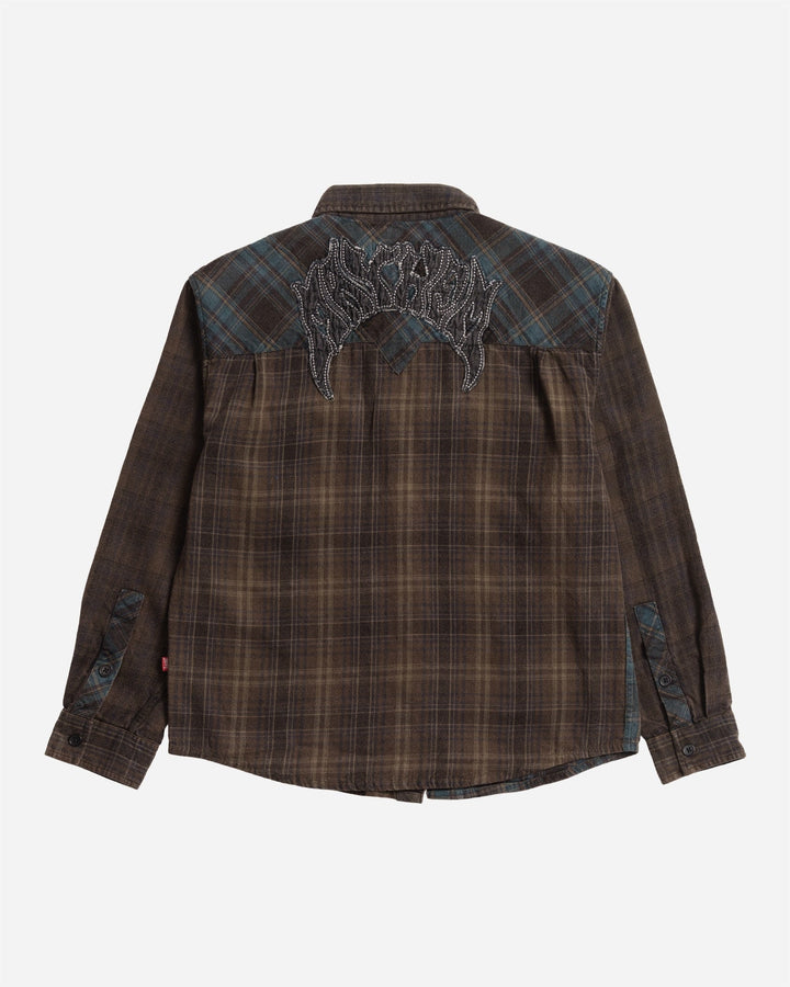 Lost Men's Mayhem Mix Flannel Black - Black - Sun Diego Boardshop