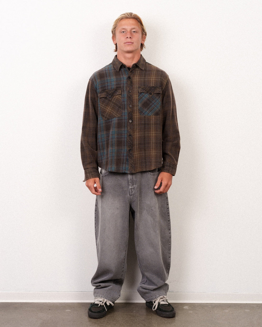 Lost Men's Mayhem Mix Flannel Black - Black - Sun Diego Boardshop