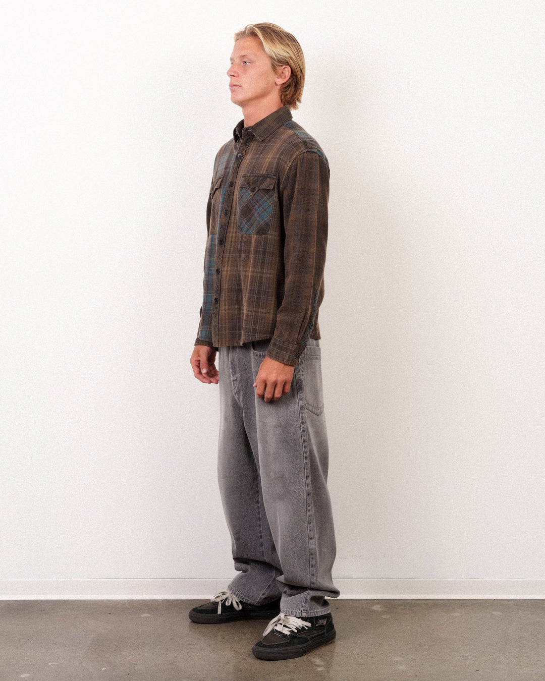 Lost Men's Mayhem Mix Flannel Black - Black - Sun Diego Boardshop