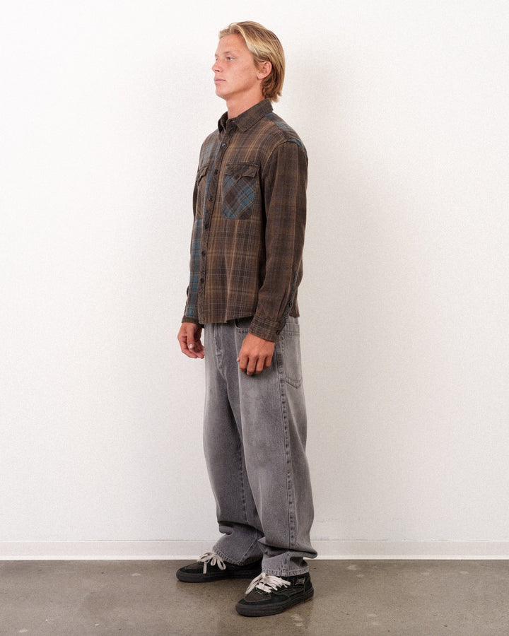 Lost Men's Mayhem Mix Flannel Black - Black - Sun Diego Boardshop