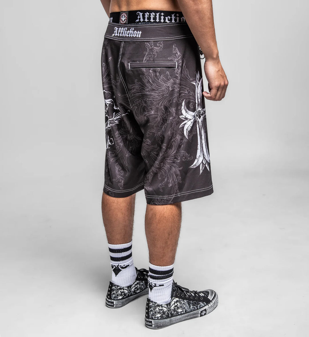 Affliction Men's Jump Boardshort - Black