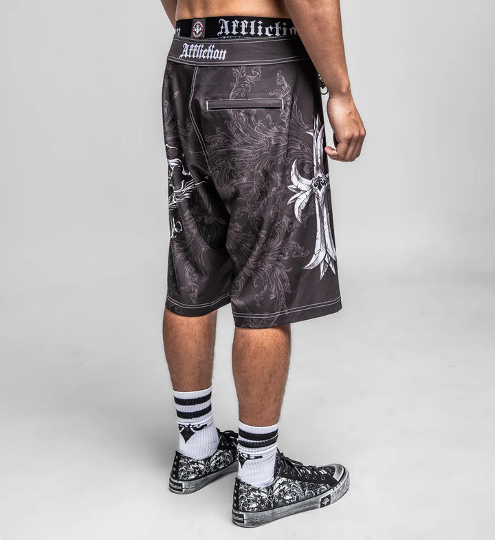 Affliction Men's Jump Boardshort - Black