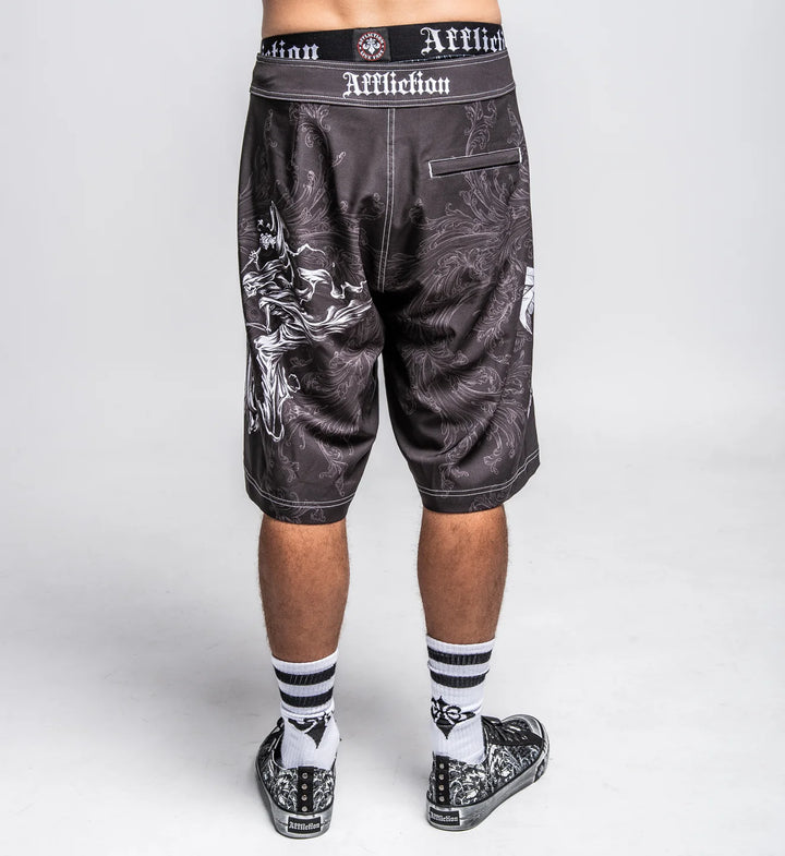 Affliction Men's Jump Boardshort - Black
