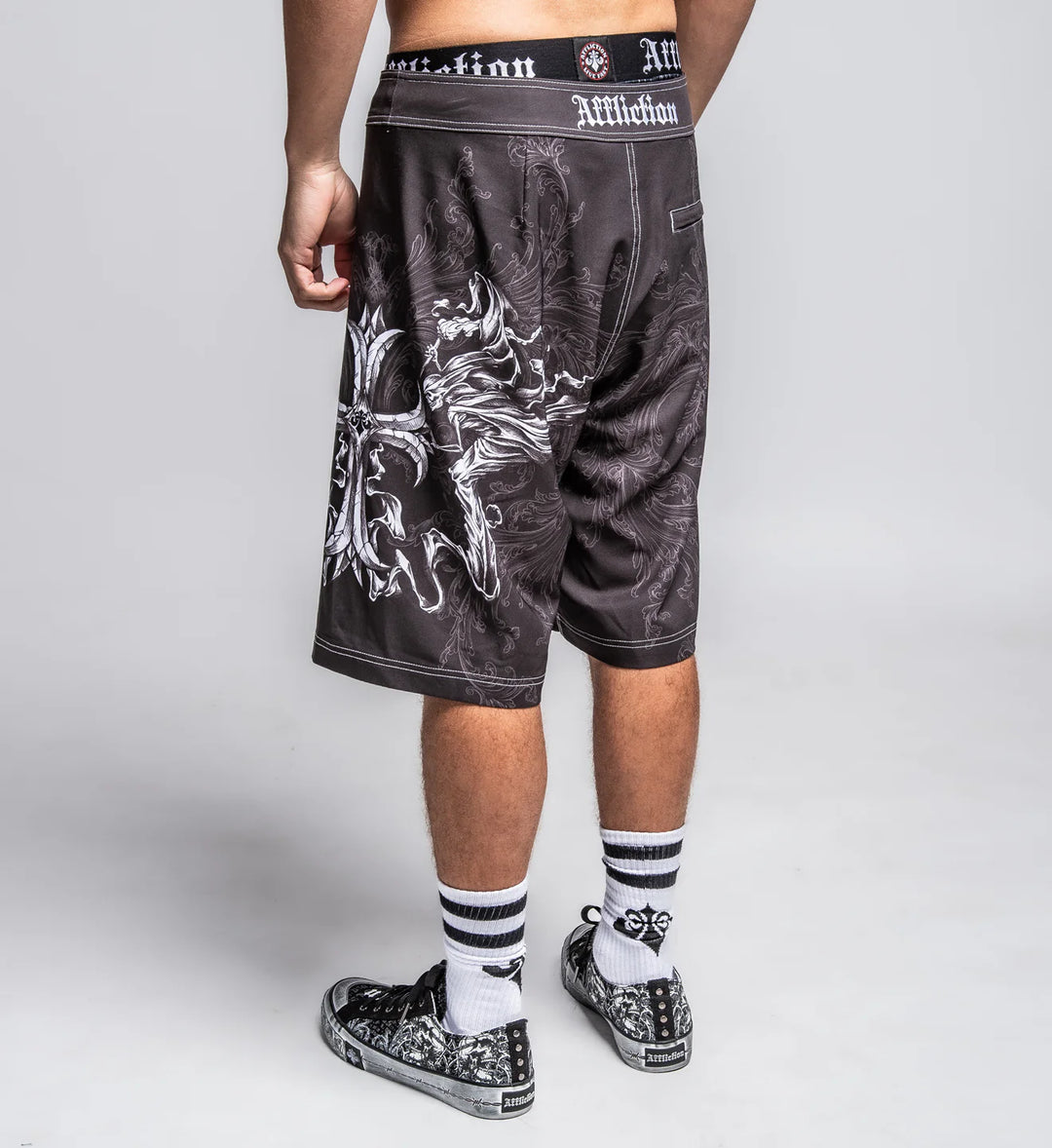 Affliction Men's Jump Boardshort - Black