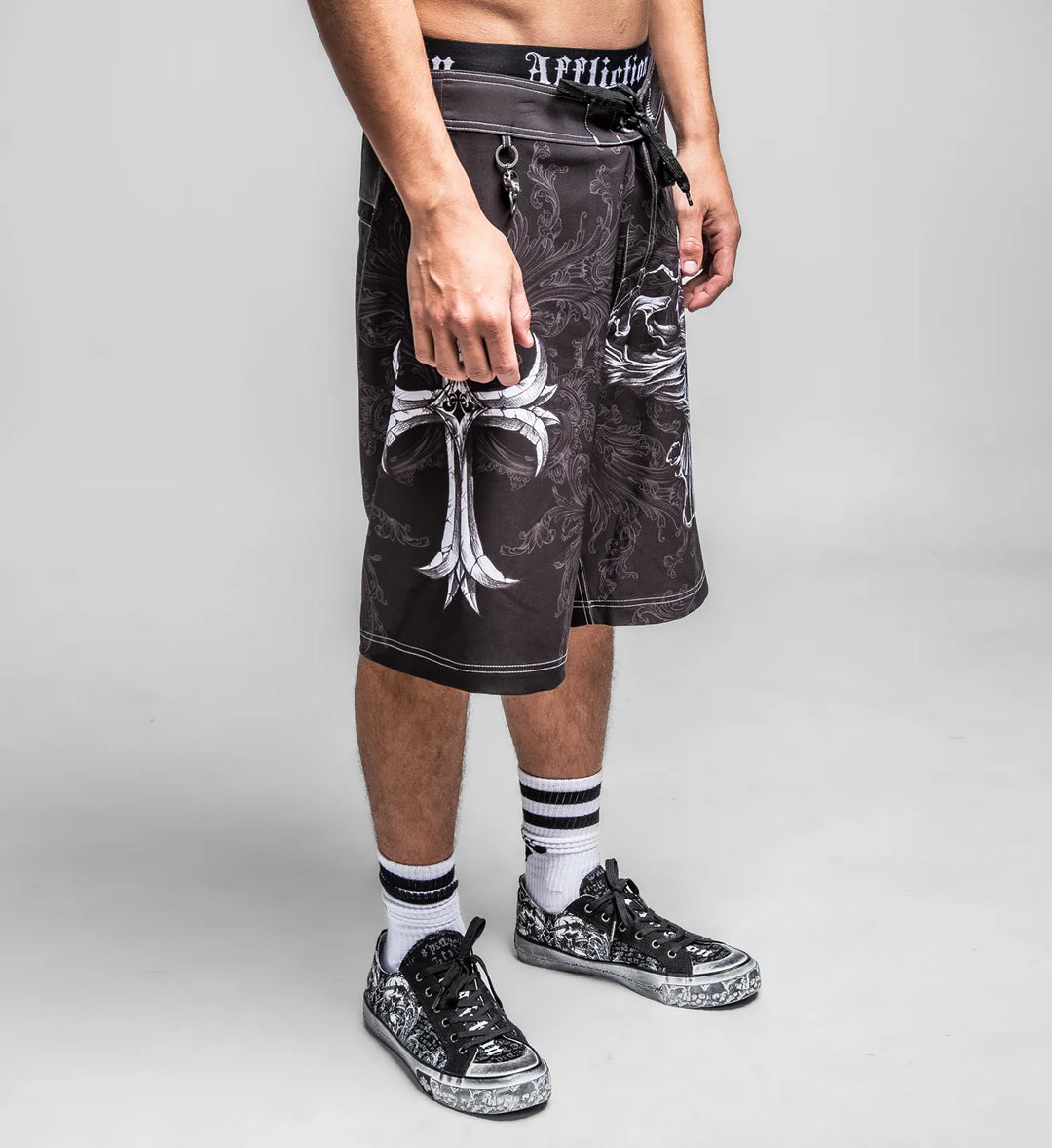 Affliction Men's Jump Boardshort - Black