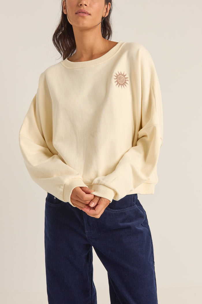 Rhythm Sun Bleached Slouch Fleece - CREAM - Sun Diego Boardshop