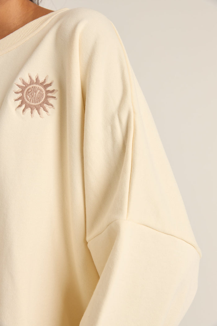 Rhythm Sun Bleached Slouch Fleece - CREAM - Sun Diego Boardshop