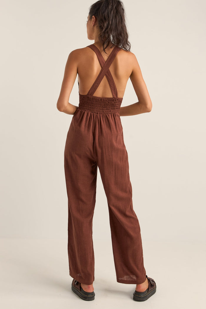 Rhythm Cabana Jumpsuit - CHOCOLATE - Sun Diego Boardshop