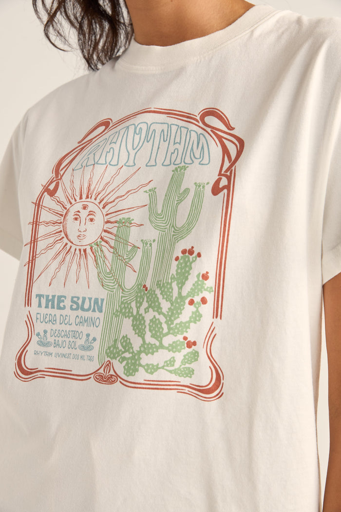 Rhythm Del Camino Band T-Shirt - WHITE - Sun Diego Boardshop