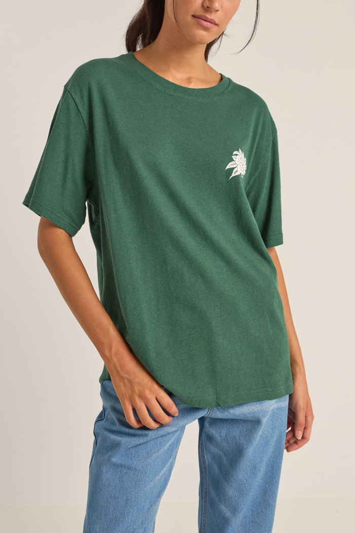 Rhythm La Rosa Oversized T-Shirt - GREEN - Sun Diego Boardshop