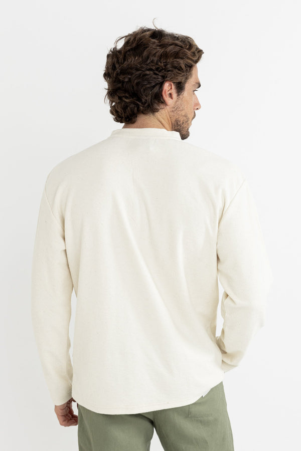 Rhythm Vintage Terry Long Sleeve Henley - Natural - Sun Diego Boardshop