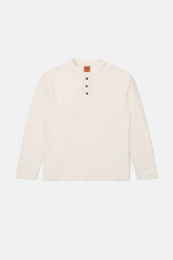 Rhythm Vintage Terry Long Sleeve Henley - Natural - Sun Diego Boardshop