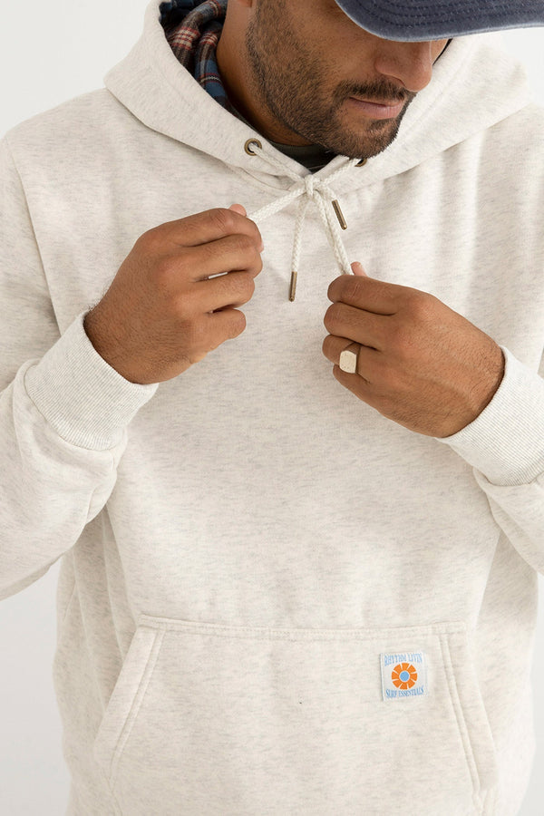 Rhythm Flannel Fleece Hood Ecru - Ecru