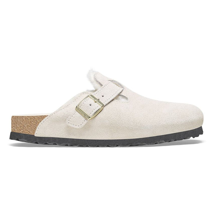 Birkenstock Boston Shearling - ANTIQUE WHITE/NATURAL - Sun Diego Boardshop