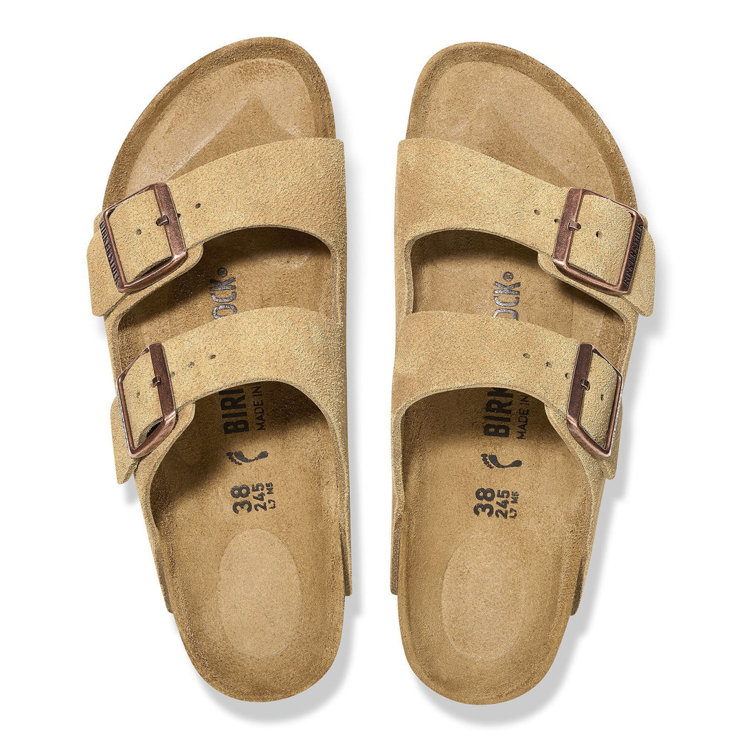 Birkenstock Arizona Suede Leather - LATTE CREAM - Sun Diego Boardshop