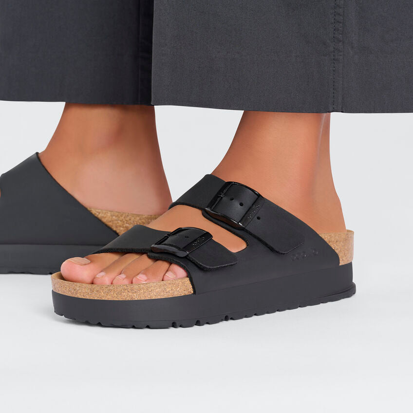 Birkenstock Arizona Flex Platform - BLACK BIRKO FLOR - Sun Diego Boardshop